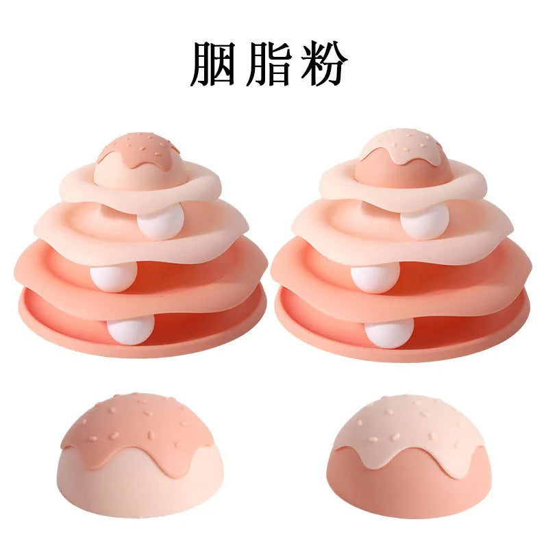 Popular Turntable Toys Cat Toys Little Bee Tumbler Cat Teasing Artifact Turntable