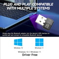 Upgrades Mini USB Bluetooth 5.4 Dongle Adapter WIreless Transmitter Receiver For PC/Laptop Driver Free For Win10/11 Driver Free
