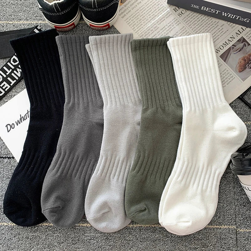 New 5 Pairs Cool Men Black White Warm Socks Set Autumn | SAMAG