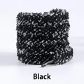 1 Pair Plush Fluffy Shoelaces 1CM Wide Round Laces Sneakers Casual Shoes AJ/AF1 Shoelaces 100/120/140/160cm Shoes Accessories