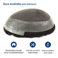 Dura Australia Men Toupee Breathable Lace With PU Male Hair Prosthesis Wig Breathable Men's Capillary Prosthesis System
