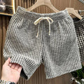 Houndstooth Casual Plaid Shorts Men Sport Loose Wide leg | SAMAG