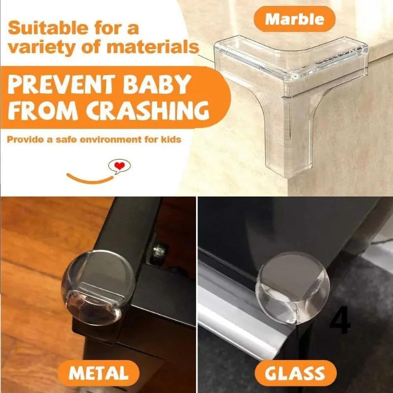 4/10/20pcs Kids Proofing Edge Protector Soft Transparent Children Anti Collision Table Corner Edge Protection Cover