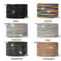 1PC Luxury Rhinestone Shoelaces Rainbow Diamond Shoe laces Sneakers Laces Shoes Round Shoelace 100/120/140/160CM  DIY Strings