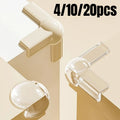 4/10/20pcs Kids Proofing Edge Protector Soft Transparent Children Anti Collision Table Corner Edge Protection Cover