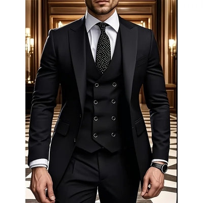 Formal Suit Single Breasted Business Outfit Four Seasons | SAMAG