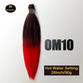 Kanekalon 26inch Hot Water Set Pre Stretched Jumbo Braiding Hair Box Twist Braids Synthetic Hair Extensions For Women Soft Yaki