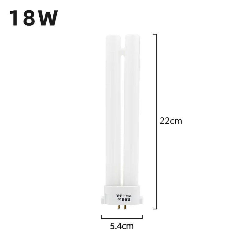 Fluorescent Lamps 220V Party Four Needles Desk Lamp Tubes Eye-protection Lights 13W 18W 27W Square Four-pin Trichromatic Tube
