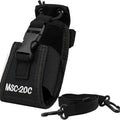 1set Nylon Walkie Talkie Holder Pouch Bag MSC-20C Two Way Radio Case with Adajustable Shoulder Strap forBaofeng UV-5R
