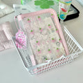Cute A6 Stationery Storage Folder File PP Twill Zipper Pouch Document Bag Zip File Folder School Office Supplies