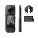 Insta360 X5 Action Camera Waterproof 8K 30fps Replaceable Lenses Triple AI Chip Superior Low Light 185 Mins Run Life