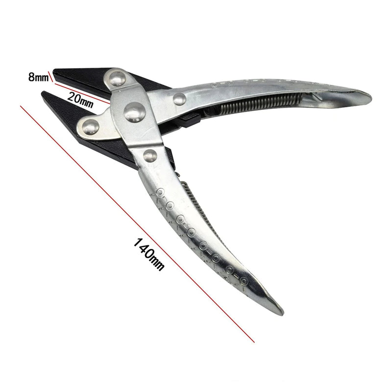 Parallel Pliers with Spring for Jewellery Clamping DIY Craft Carbon Steel Flat Sharp Round Nose Non-Slip Plier Jewelry Tools