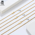 ORSA JEWELS Genuine 925 Sterling Silver Rope Chain Necklace Unisex 1mm 2mm 3mm Italian Twist Rope Chain Choker Gift 40-60cm SC29