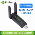 1300Mbps WiFi USB Adapter Dual Band 2.4G/5Ghz Wi - Fi Dongle 802.11AC Powerful Antenna Wireless Receiver For PC | SAMAG