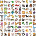 100pcs Cartoon Animal Illustration Graffiti Stickers Guitar Notebook Luggage DIY Waterproof Stickers