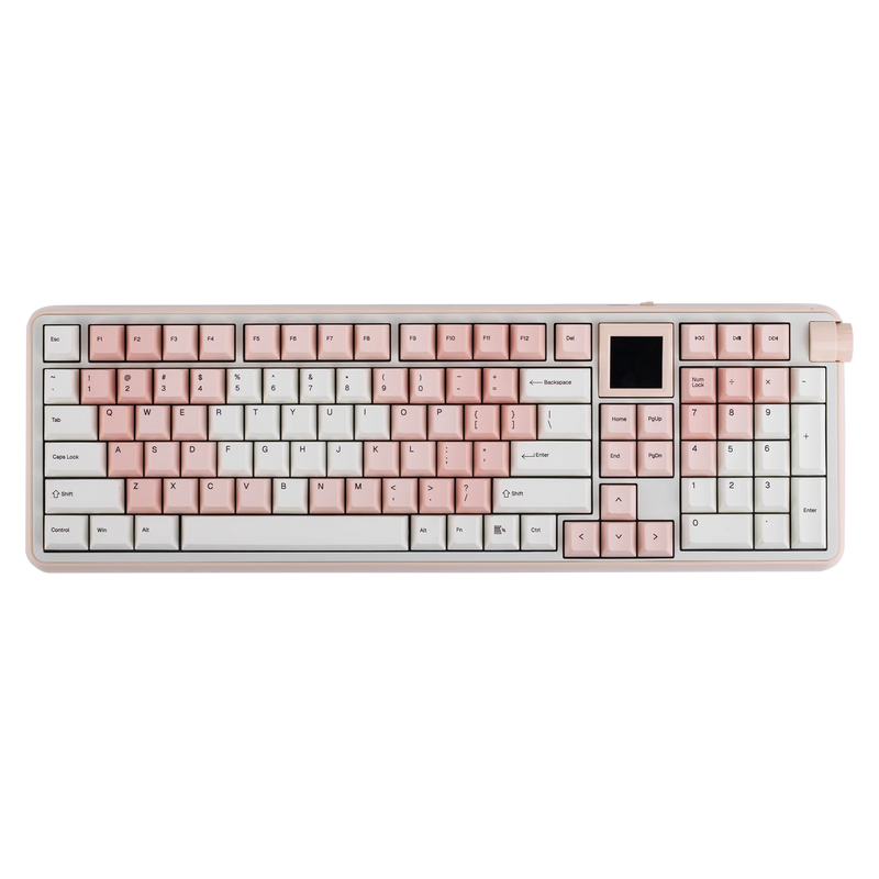 EPOMAKER RT100 PRO Full Sized ANSI US Layout Tri-mode Wireless Mechanical Gaming Keyboard with 5000mAh Battery & RGB Backlight