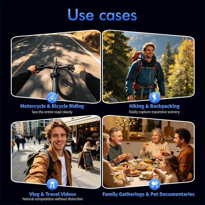 1080P WiFi Mini Camera 4K Ultra HD Action 270° Rotating Lens 140° Wide-Angle Pocket Camcorder for Outdoor Sport DV Vlog