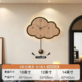 Cloud-Shaped Wall Clock LED Perpetual Calendar 2024 Motion-Sensor Silent Mechanism Long Battery Life