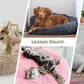 40-90cm 6 Sizes Round Pet Bed for Large Dog Bed Super Soft Cat Bed Plush Dog House for Medium Dog House Winter Warm Sleeping