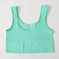 Women's Ribbed Bra Seamless Tank Top Comfort Sports Bralette Wireless Activewear Underwear Stretchy Vest Lingerie Intimates M-XL