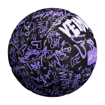Black Purple Rubber Basketball Ball Official Size 7 Free | SAMAG
