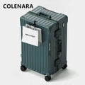 COLENARA 20"24"26"28"30"32 Inch Rolling Luggage High Quality Suitcase Aluminum Frame Boarding Box Large Capacity Trolley Case