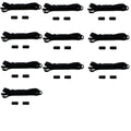 1/2/4 pairs Semicircle No Tie Shoelaces Elastic Sneakers shoelace Metal Lock Lazy Laces for Kid and Adult One size fits all shoe