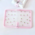 Cute A6 Stationery Storage Folder File PP Twill Zipper Pouch Document Bag Zip File Folder School Office Supplies