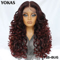 Latisha Lace Frontal Wigs Synthetic 24 Inch Loose Curl Pre Plucked Lace Frontal Wig For Women Highlight With Baby Hair 13X6 Wigs