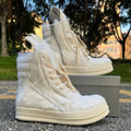 Ro Luxury Men Ankle Boot Black Horsehair Boots Women Sneaker Horse Hair High Top Shoe  Casual Shoes Zipper Sneakers