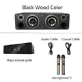 110W Home Desktop Bluetooth Amplifier All-in-One  HiFi Sound Quality Super Bass Wooden Subwoofer for Homes Theater & TV Soundbar