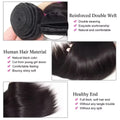 20 30 Inch Bone Straight 2 3 4 Bundles Brazilian Remy Unprocessed Human Hair Wavy Doule Drawn Straight Bundles Weave Extensions