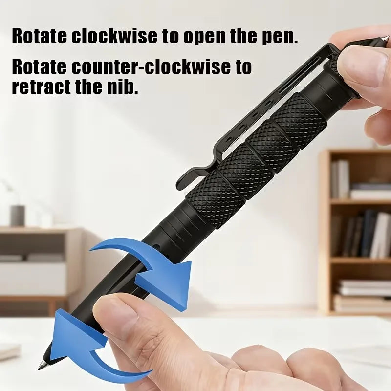 Tactical Pen Self Defense Multifunction Emergency Survival Tool Glass Breaker Tungsten Steel Writing Pen Outdoor Rescue Escape