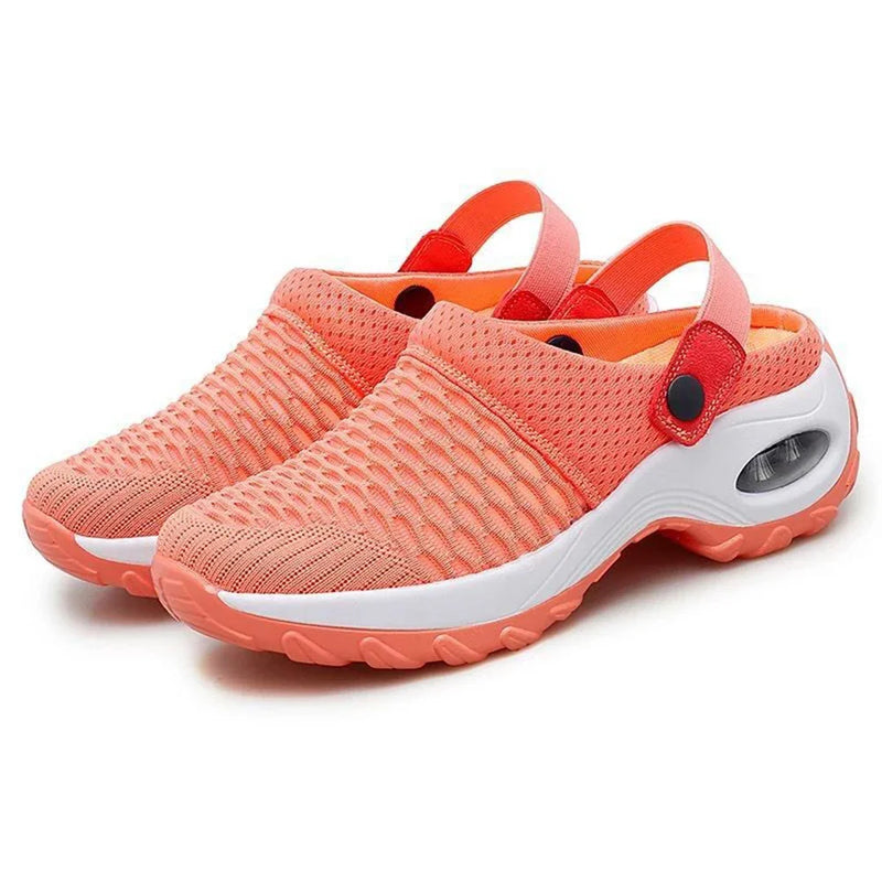 Mesh Orthopedic Clogs Arch Support Walking Shoes Breathable Outdoor Slippers for Women Mom's Gift