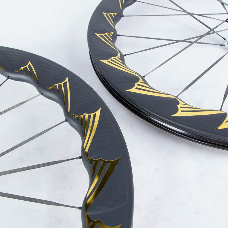 TUKUS BLUEFIN TURBO Road Carbon Bike Wheelset Ceramic Bearing Disc Brake Ratchet 52T Hub Bicycle Wheel Cycling Rims 700C Cyclist