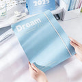 A4 Expanding File Folder with 4 Detachable Inner Pockets 3-Hole Binder for School Office Document Organizer Supplies Stationery
