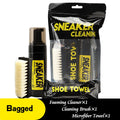 White Shoe Cleaner Foam Dry Cleaning Kit 150ML Waterless Foam Sneaker Cleaner Shoe Brush and Cleaning Cloth Set