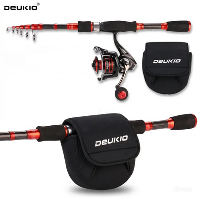 DEUKIO 1.8/2.1/2.4M Fishing Rod Reel Set Ultralight | SAMAG