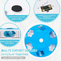 Electric cat toy with feather LED light automatic rotation light emitting intelligent electric cat turntable