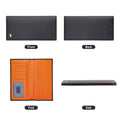 BISON DENIM Genuine Leather Long Wallet Business Men's Soft Thin Wallet Card Holder Luxury Brand Design Handy Male Purse Bag