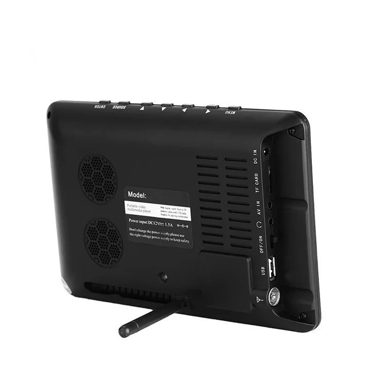 7-Inch HD Digital Portable TV 1500mAh Rechargeable Slim LED Screen for Caravan Camping Kitchen