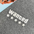 WANTED Motorcycle Sticker Vinyl Waterproof Decal Adaptable Motorcycle / Body / Helmet Motorcycle Decoration Accessories