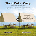 Personalized Camping Canopy Tent Custom Printed Outdoor | SAMAG