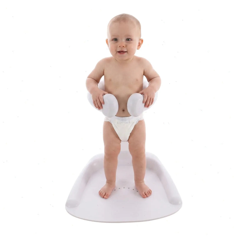 Baby Bathing Stand, Baby Bath Tub, Toddler Bath Seat, Adjustable Shower Tower with Anti-Pinch Design, Non-Slip Base, Shower Head Holder, Ergonomic Support for Infant 6-36 Months