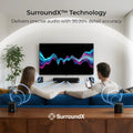 ULTIMEA 7.1ch Soundbar with 5.25" Subwoofer&4 Surround Speakers, Sound Bar for TV with Dolby Atmos&APP Control, VoiceMX, BassMX