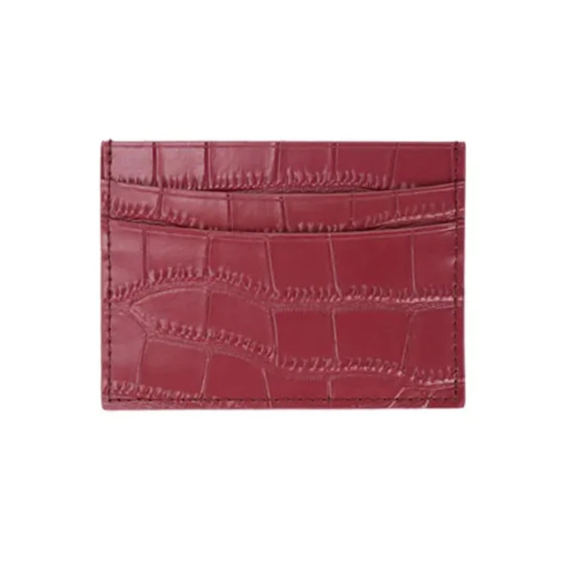 Classic Crocodile Pattern Card Holder Men Women Genuine Leather Leather Credit Card Case ID Card Holder Wallet Purse Pouch