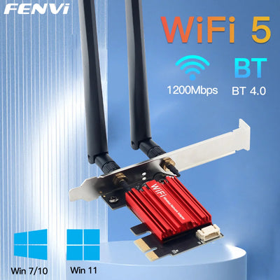 FENVI WiFi 5 PCI-E Wireless Adapter Network Card AC1200 | SAMAG