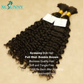 Bulk Human Hair For Braiding Bundles Double Drawn Color 30 Blonde Mixed No Weft Curly Burmese Boho Braids Human Hair Extensions