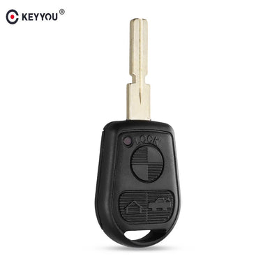 KEYYOU 3 Button Uncut Blade Car Key Replacement Remote | SAMAG