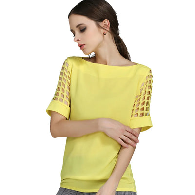 Summer Fashion Women Blouses & Shirts Hollow Out Sleeve | SAMAG